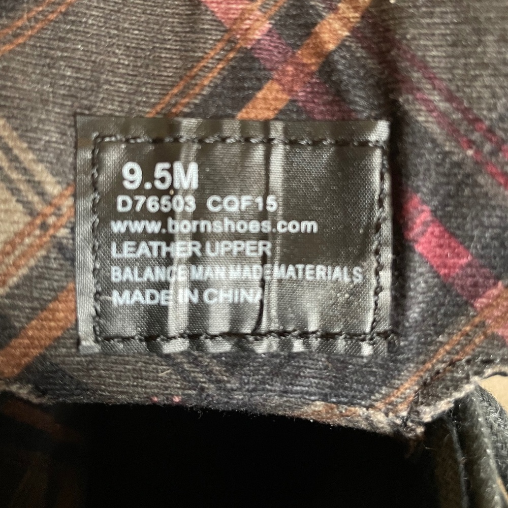 Born Black Leather Combat Boot 9.5 - Picture 6 of 6